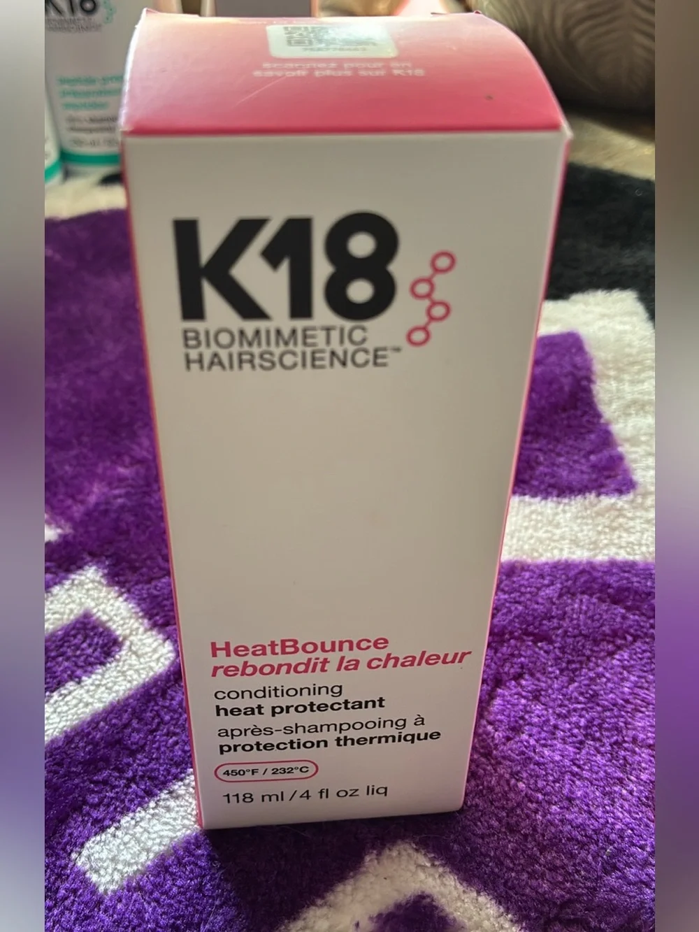 K18 HeatBounce Conditioning Heat Protectant Full Size 4 fl oz / 118ml